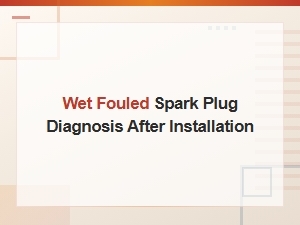 Diagnosing Wet Fouled Spark Plugs After Installation